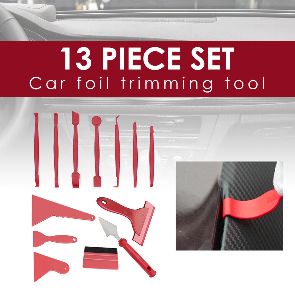 13pcs/set Car Vinyl Wrap Tool Kit Film Wrapping Window Tinting Squeegee