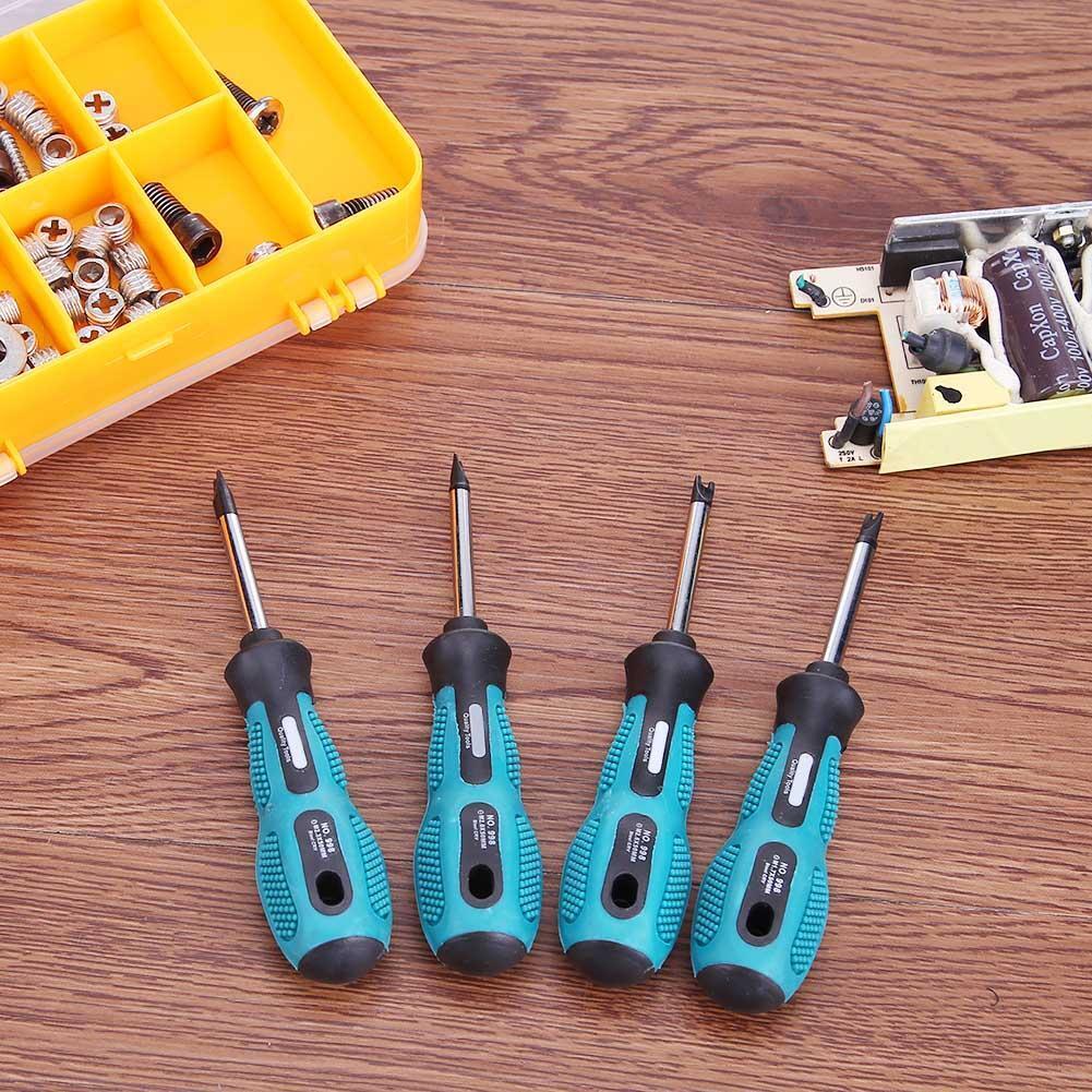 4pcs U Shape Screwdriver Set Multifunction CR-V Screw Driver Hand Tool