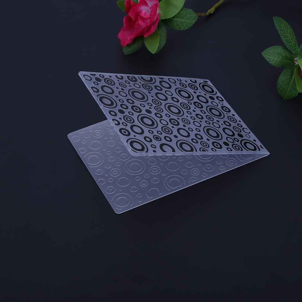 1pc Jingling Bell Plastic Embossing Folder Template For Scrapbooking DIY