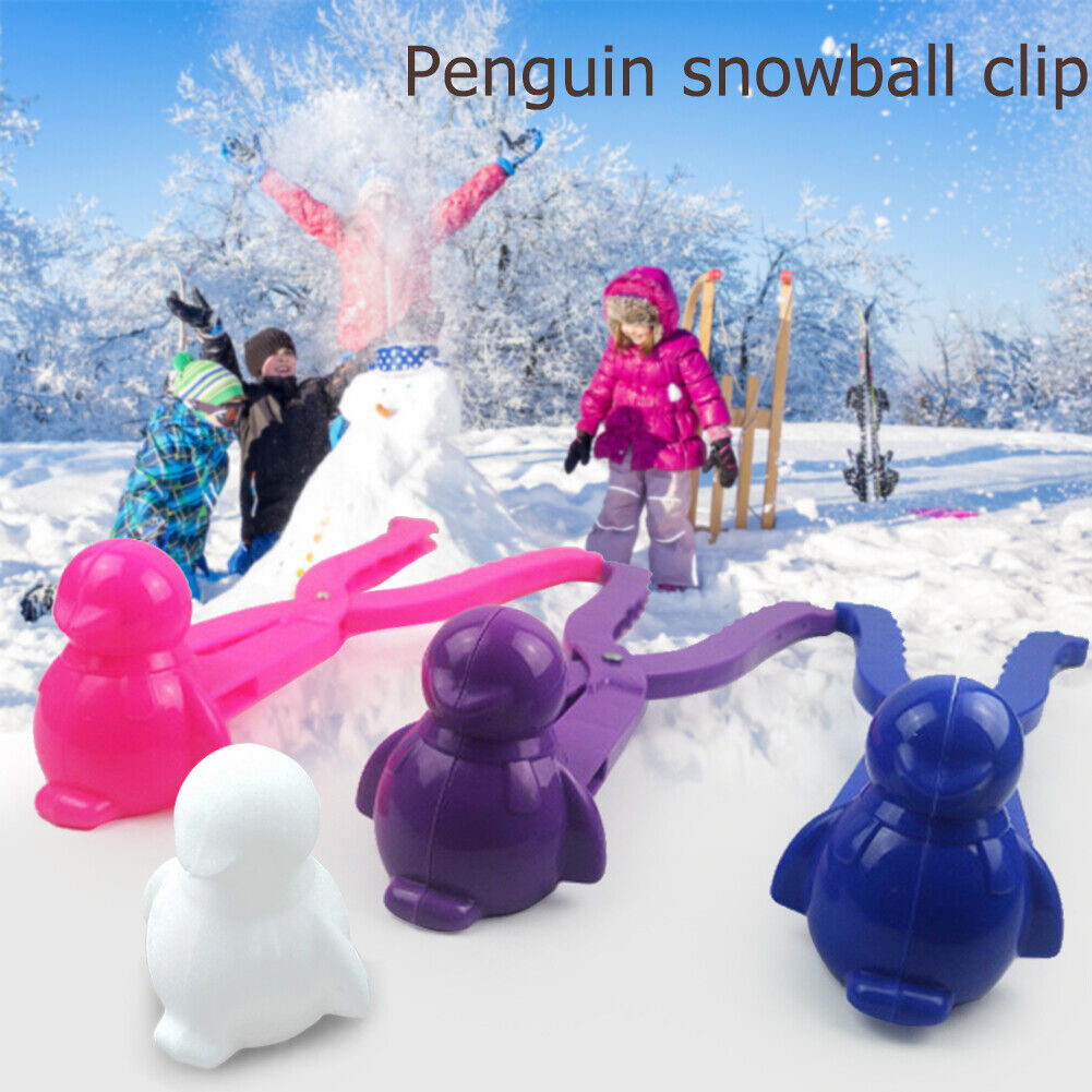 Penguin Snowball Maker Clip Snow Sand Ball Mold Tool Snowball Clip Random