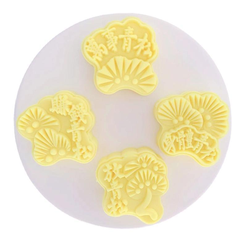 Cartoon Patterns Shaped Stamps for Mid-Autumn Festival for DIY Bake Mooncakes
