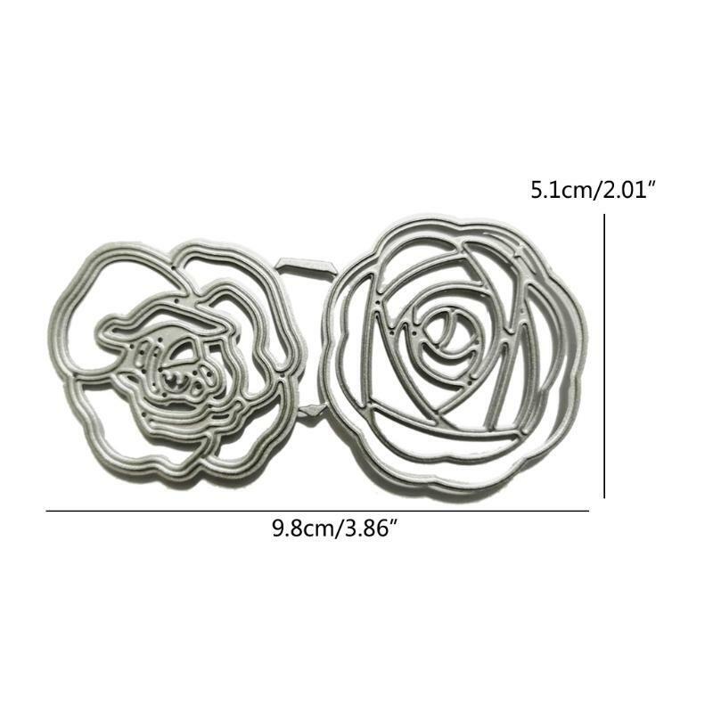 Rose Metal Cutting Dies Stencil Scrapbooking DIY Album Stamp Paper Card Emboss