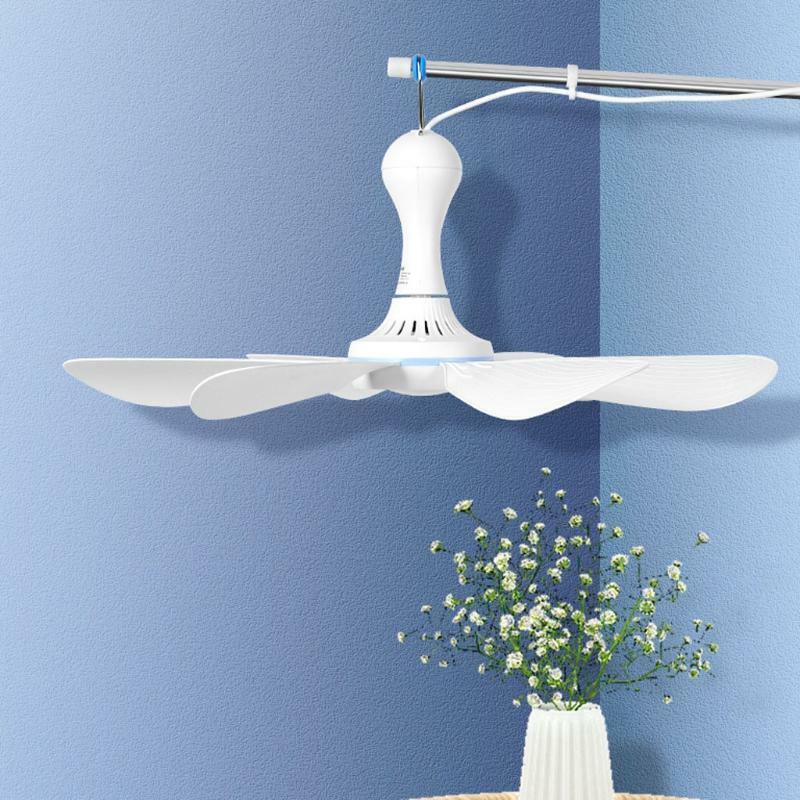 1.7m Cable 5V Type C Ceiling Canopy Fan Hanging Camping Tent Fan for Bedroom