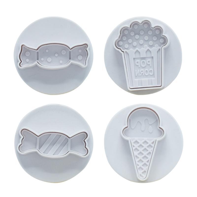 Biscuit Stamper Biscuit Cutter Cookie Cutters Plastic Material for DIY Baking