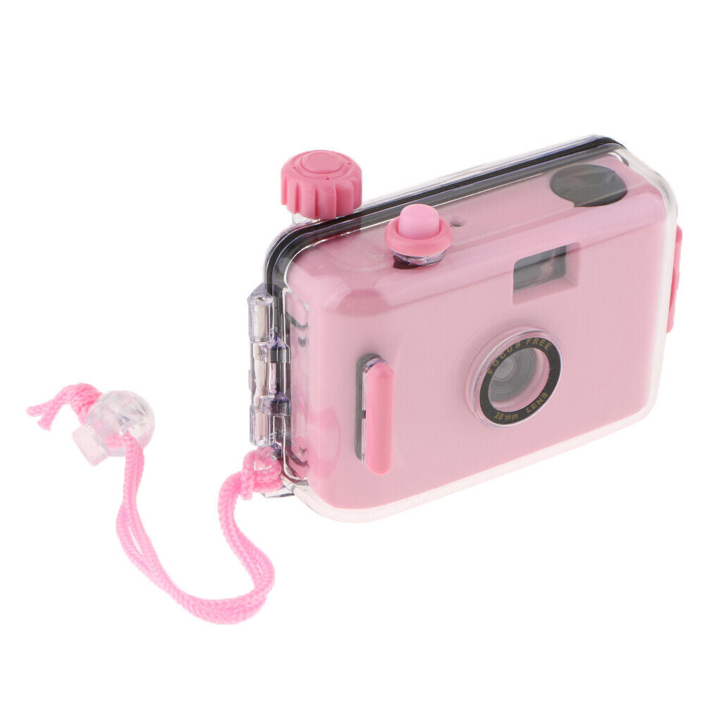 Underwater Waterproof  Camera Mini  35mm Film with Housing Case Pink