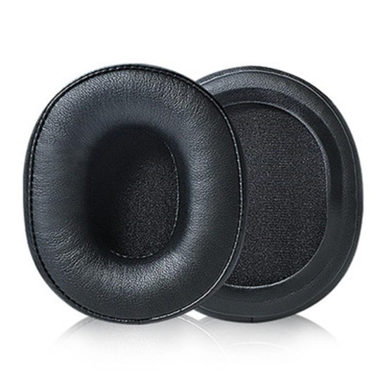 1 Pair Soft Ear Pad Cover Round Earphone Holster for ATH-M60X Earpads Black