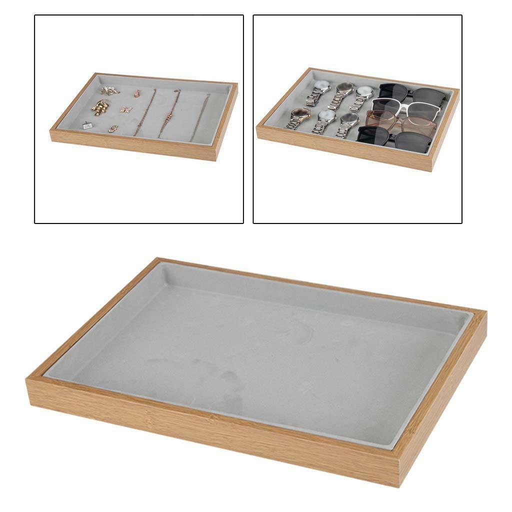 Velvet Jewelry Display Tray Countertop Diamond Bracelet Organizer for Shop