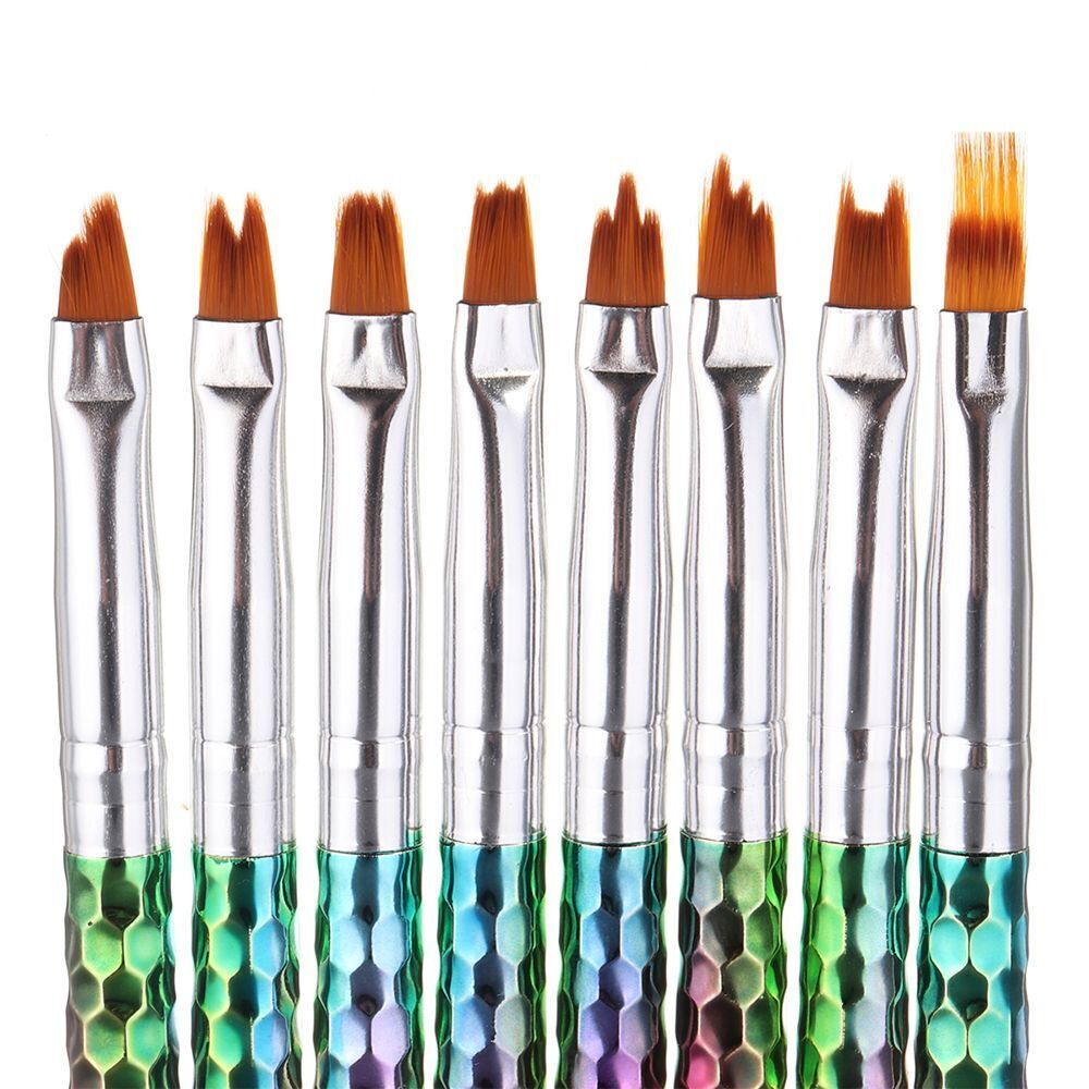 Flower Drawing Pen Acrylic Nail Art Brush UV Gel Nail Painting Brush Set