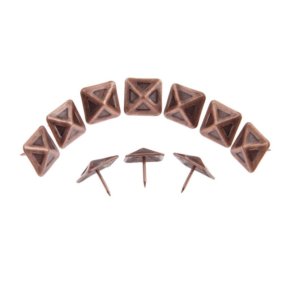 19*19mm Square Tacks Sofa Jewelry Box Furniture Upholstery Nails Pins Decorative