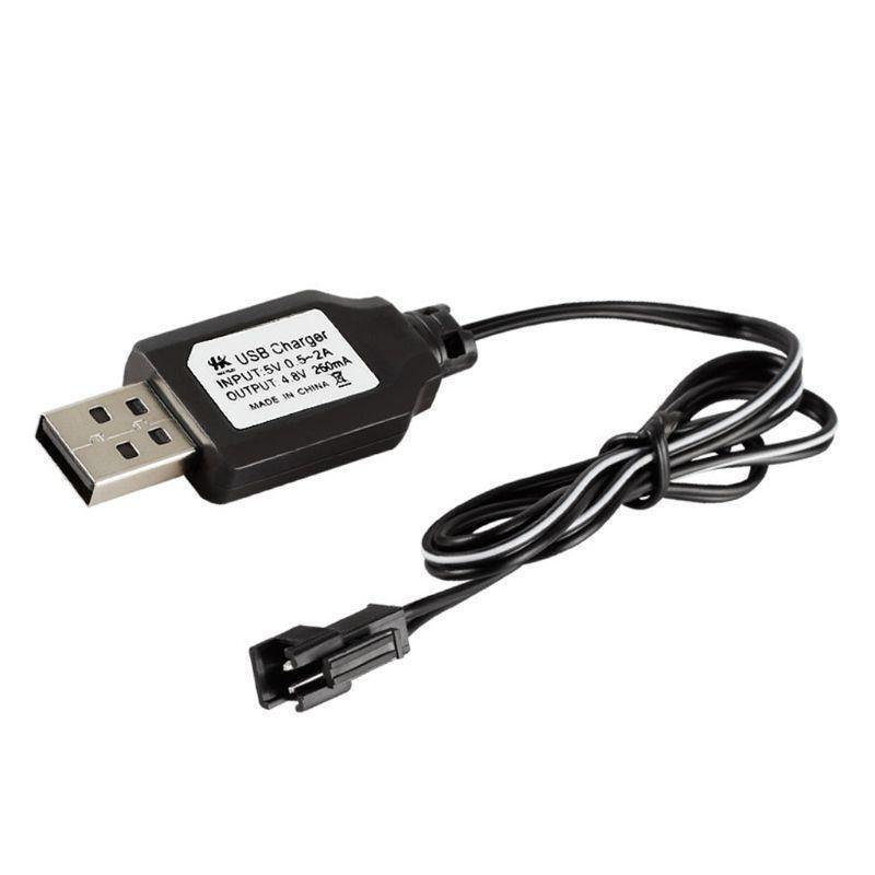 Ni-Cd Ni-Mh Battery Pack USB Charging Cable SM 2P Plug for RC Excavator RC Cars