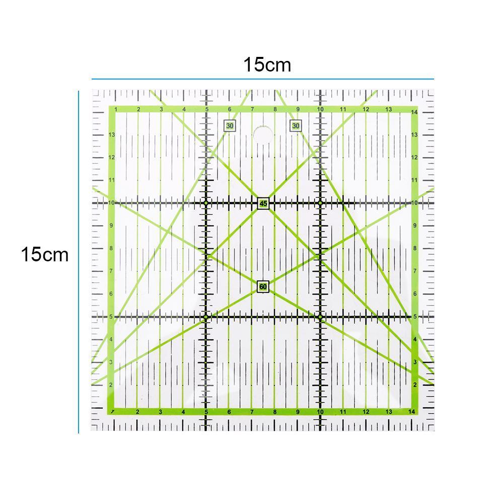 Square Patchwork Feet Tailor Yardstick Cloth Cutting Rulers DIY Sewing Tool