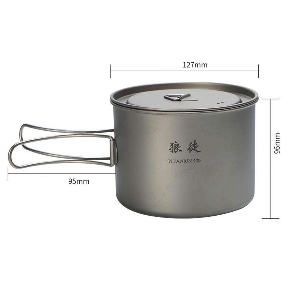 Camping Coffee Mug with Lid Drinking Cups Titanium Water Cup for Trekking