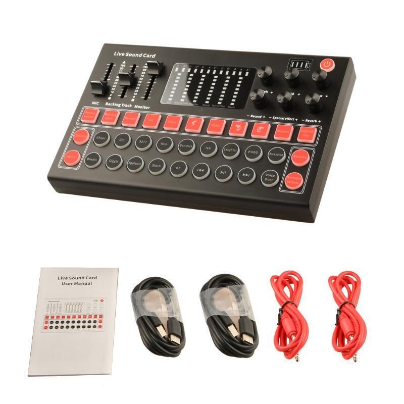 Microphone Sound Mixer Sound Card Audio Mixing M9 Sound Card Console Amplifier