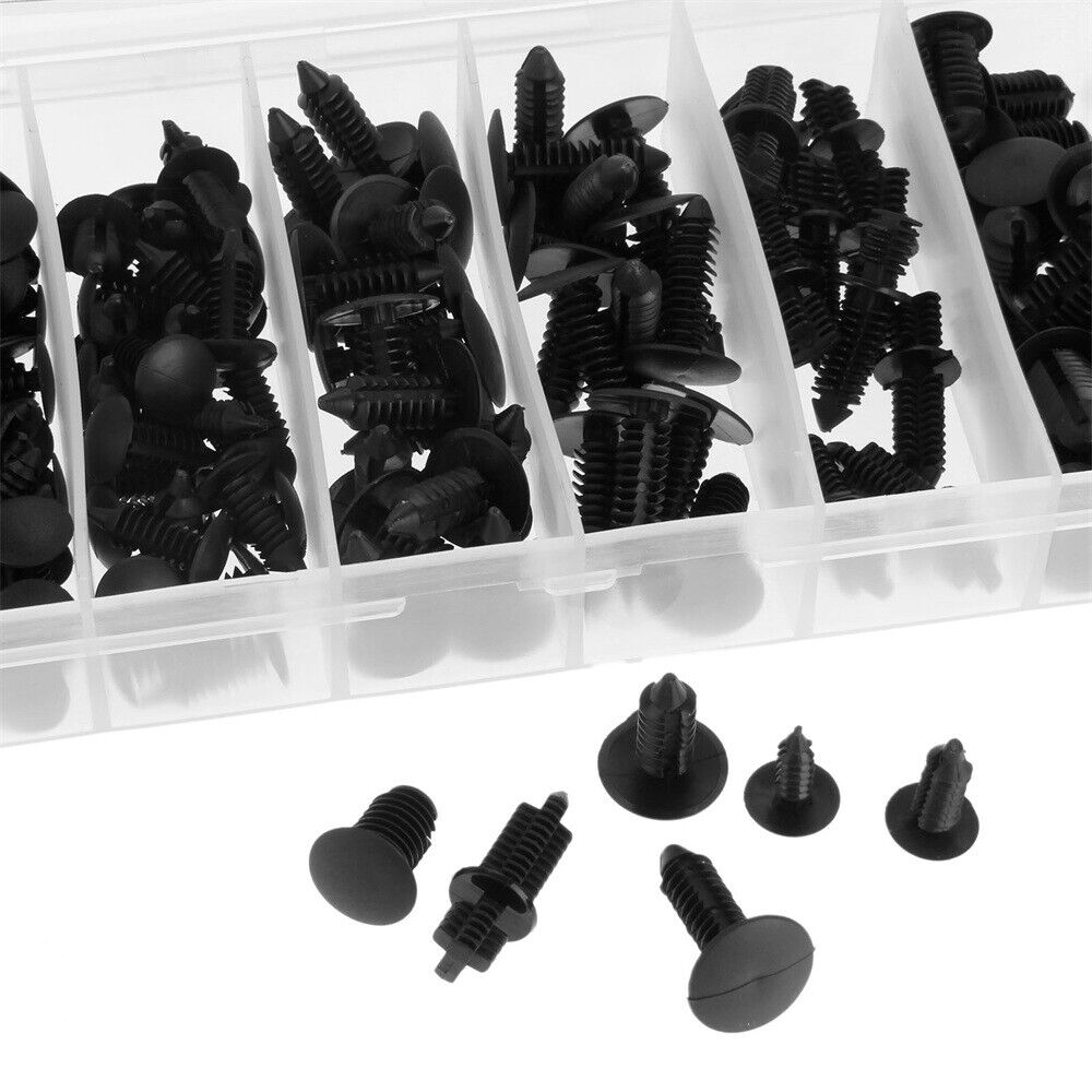 146X  Universal Ceiling Fixed Clamp Rivet Trunk Fastener Clip with Box  Mixed