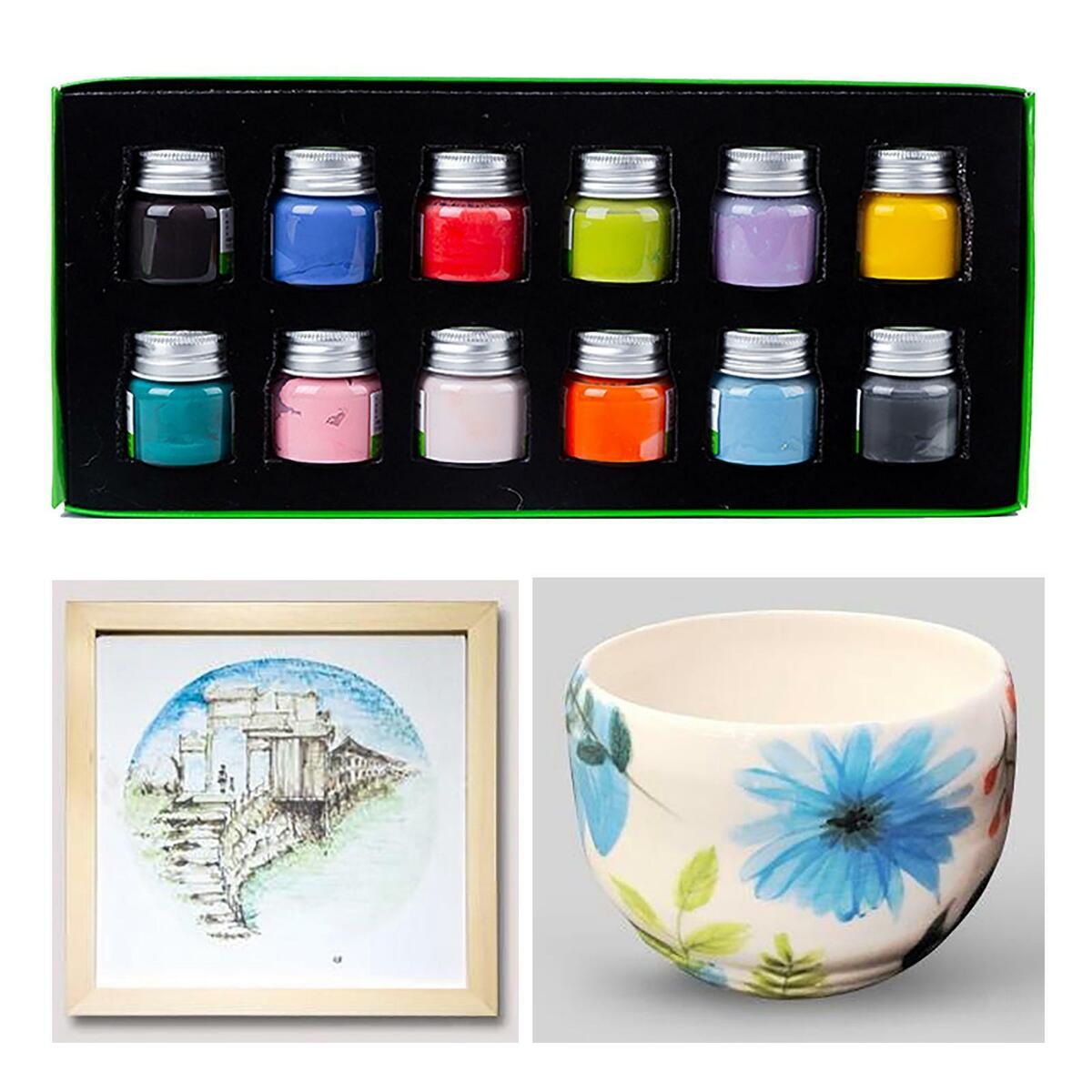 12Pcs/Set  Underglaze Pigment High Temperature Pigment