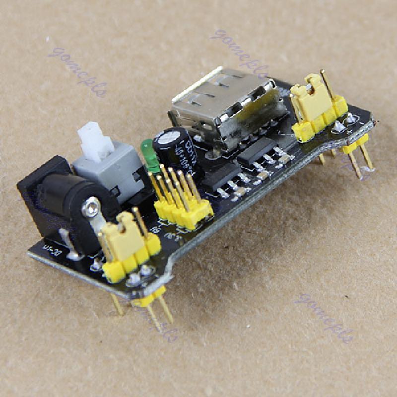 1pcs Breadboard Power Supply Module Shield 3.3V 5V MB102 Solderless Bread Board