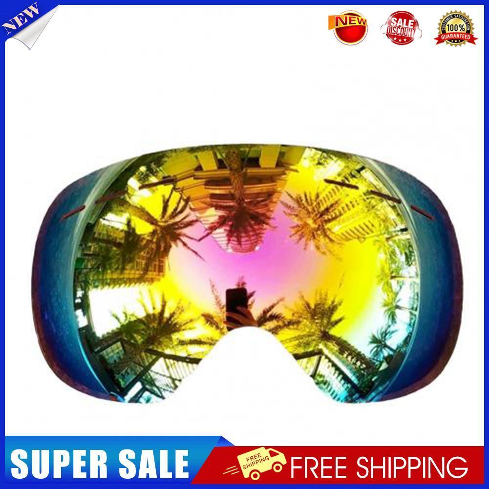 Ski Goggles Anti-Fog Snowboard UV Protection Sports Glasses (Red Lens)