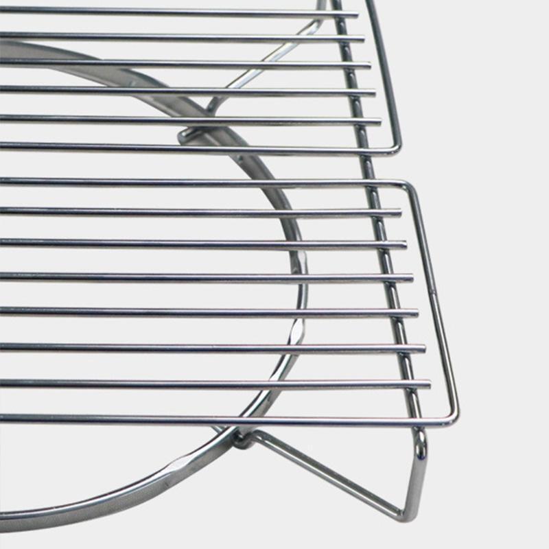 Portable Mini Grill BBQ Rack Household Stainless Steel Barbecue Gas Stove Shelf