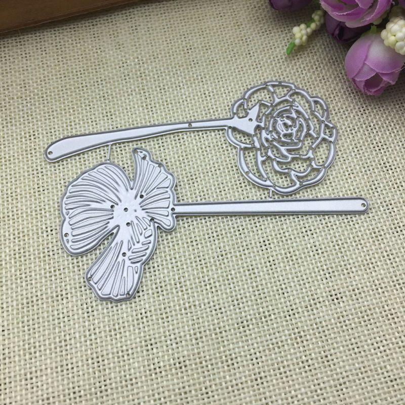Flower Leaf Metal Cutting Dies Stencil Scrapbooking DIY Album Stamp Paper Card