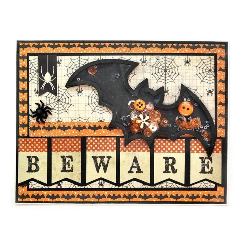 Halloween Flying Bat Metal Cutting Dies Photo Album Decoration Accessories DIY