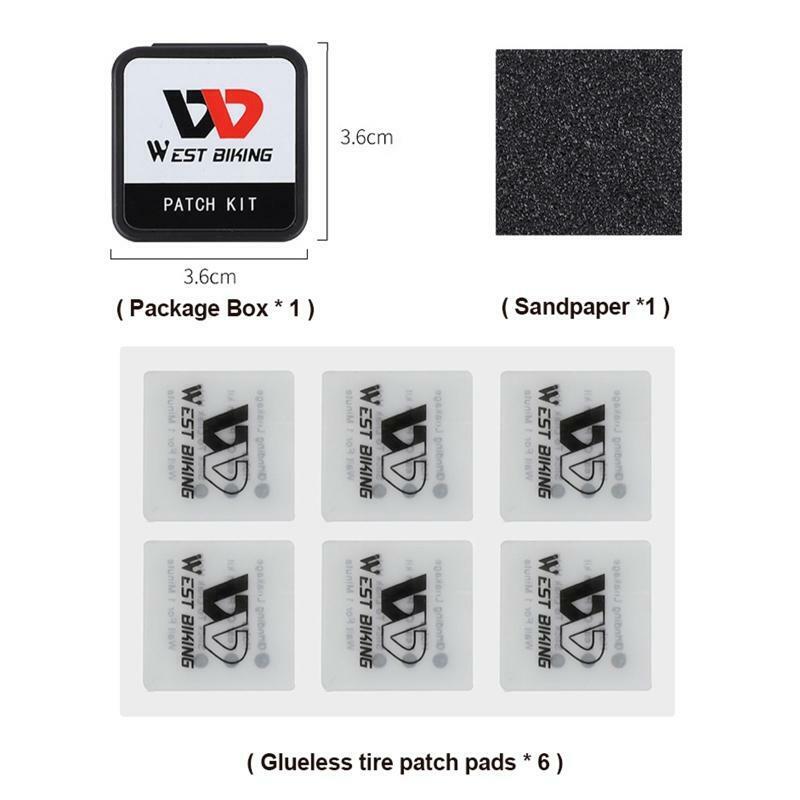Bicycle Tire Patch Pad Glue-free Bicycle Tire Repair Tool Cycling Inner Tube