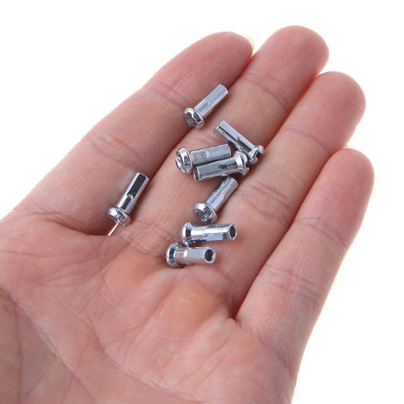 50 Pcs/Set Bicycle Spoke Cap 14G 12mm Steel Metal Cover MTB Bike Parts Fixed