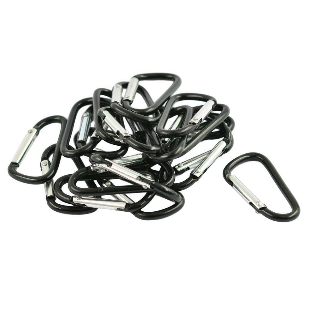 40Pcs  Screw  Carabiner Outdoor Climbing Hiking Caving Buckle