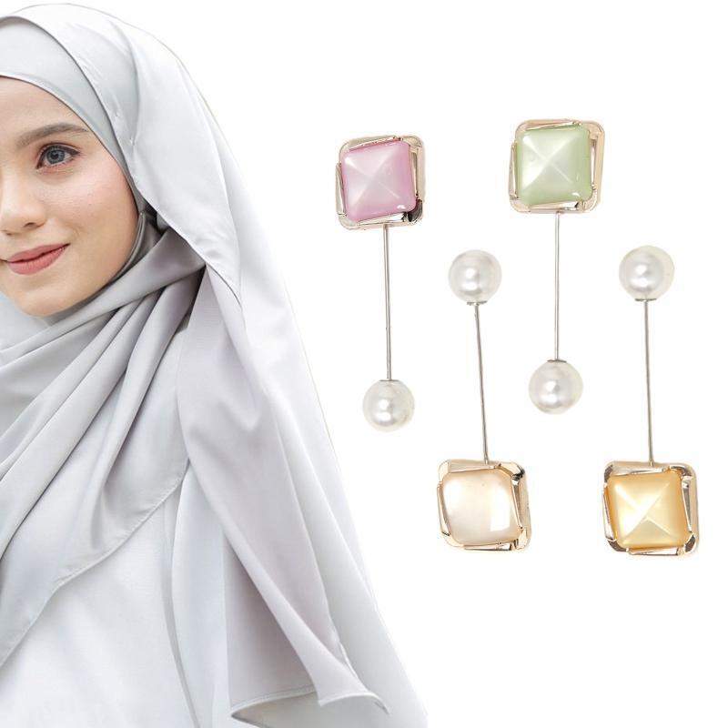 Fashion Scarf Clip Women Hijab Pins Alloy Safety Pins Girls Brooches Accessory