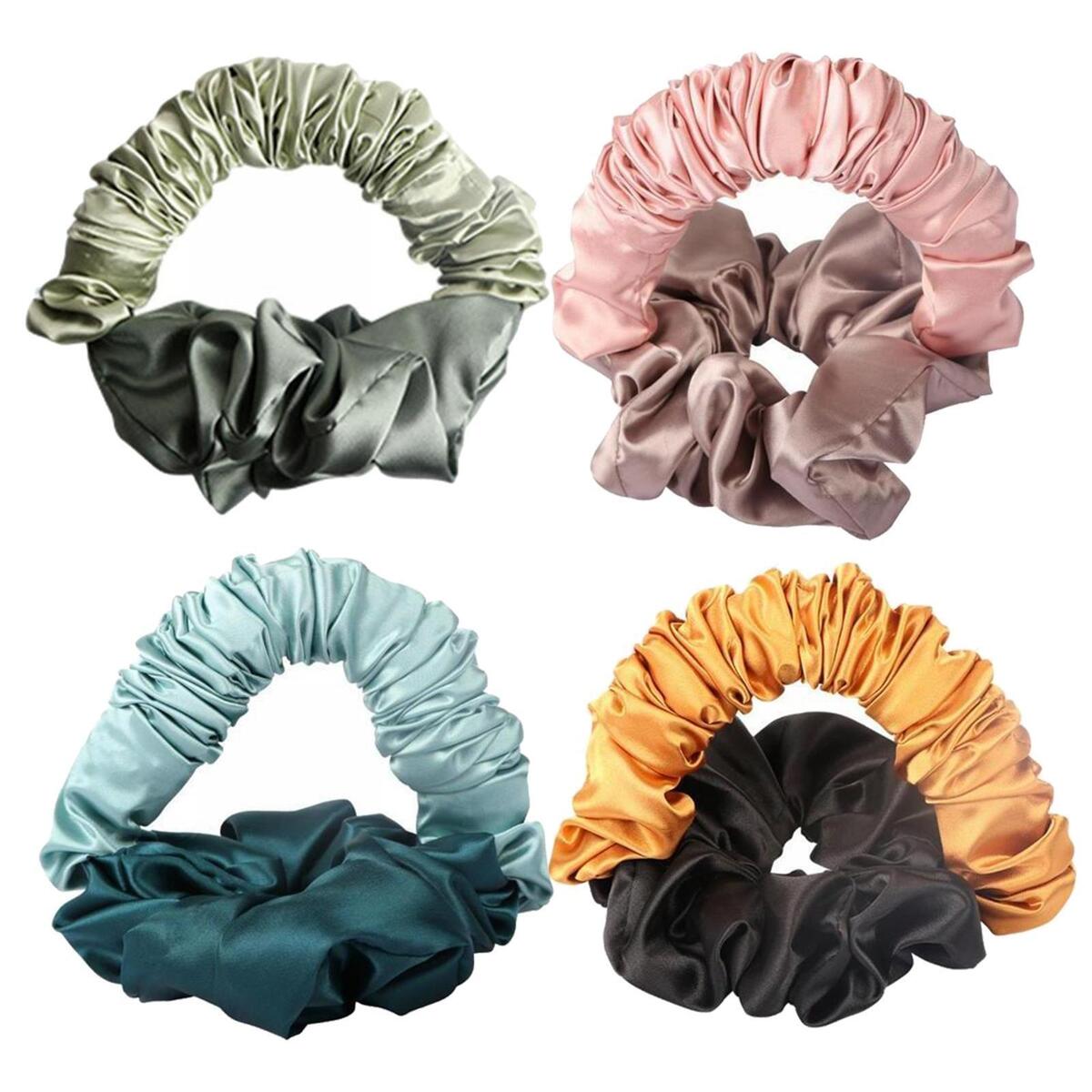 4Pcs Sleep Heatless Hair Curler Headband Hair Roller Long Hair Wrap Curling
