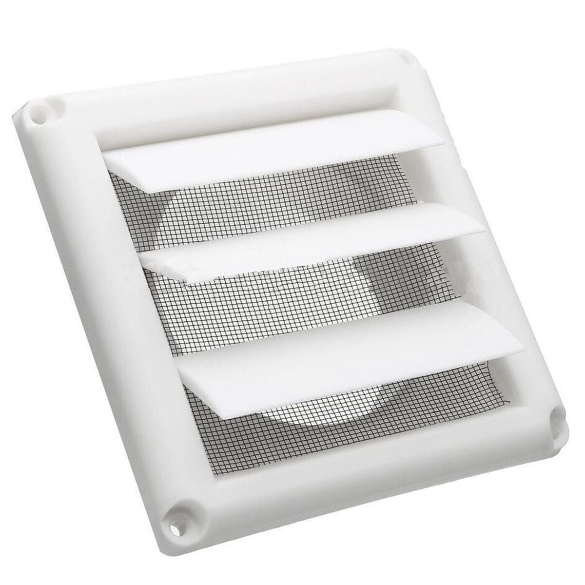 Plastic Air Vent Grille Cover 3 Gravity Flaps Wall Ventilation Grille With Net
