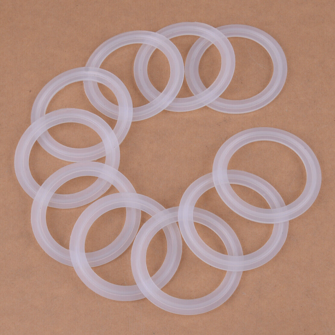 10pcs Sanitary Clamp Tri Clamp Silicone Gaskets 48mm ID/ 64mm OD Ly