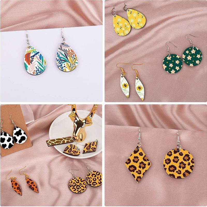 126Pcs Sublimation Printing Earring Unfinished Waterdrop Transfer Earring