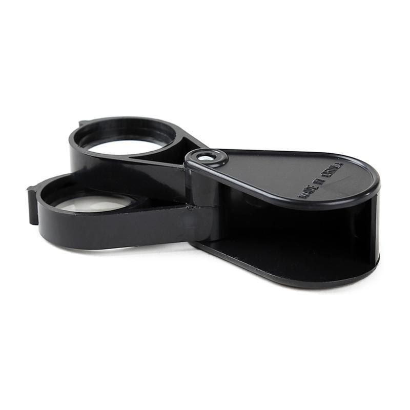 Folding Pocket Magnifying Glass with Double Lenses Mini Pocket Magnifier 10X