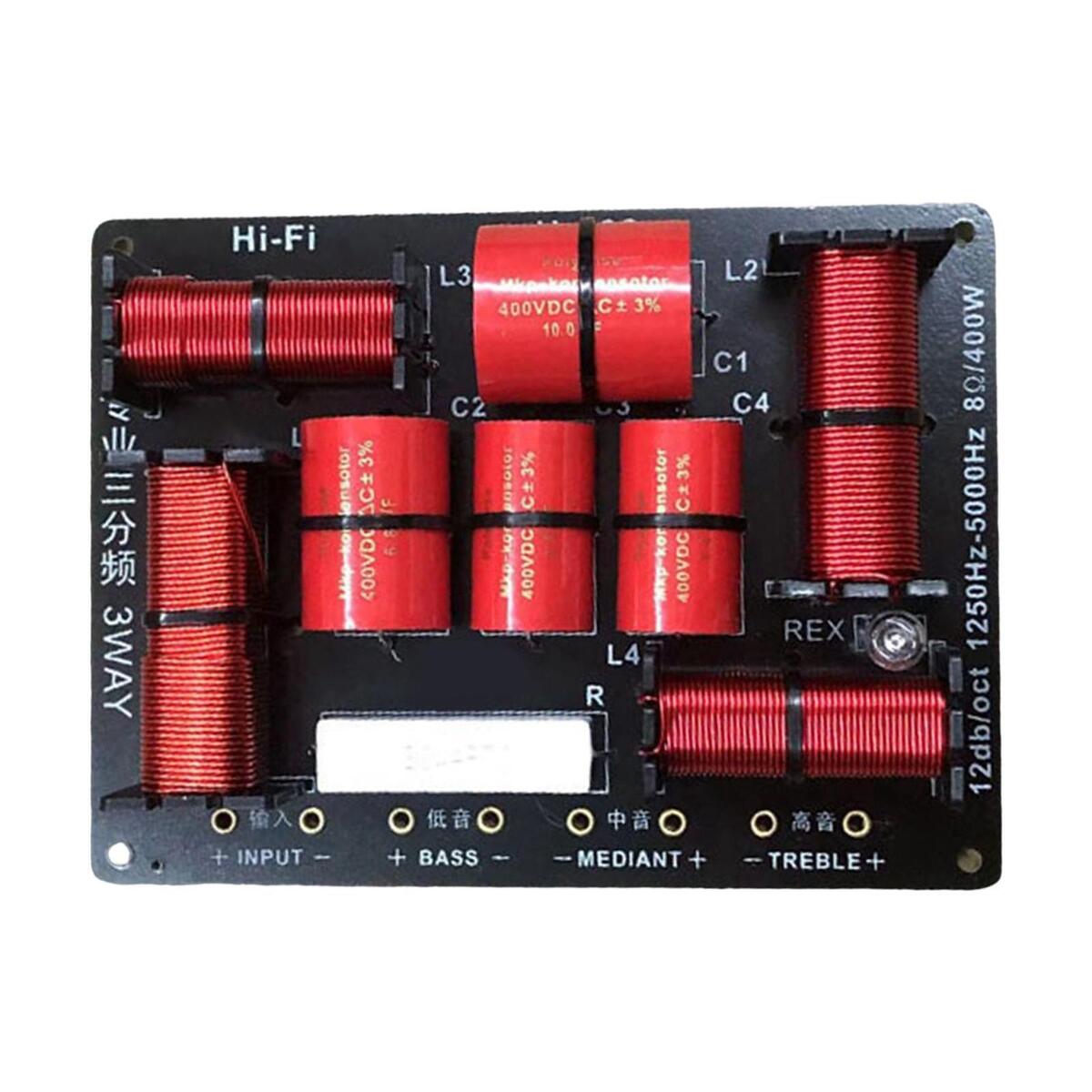 Three Way Audio Crossover Large Load Capacity HiFi Audio for Home Woofer