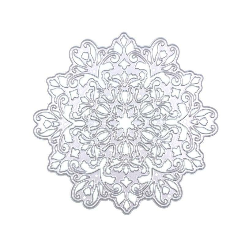 Boho Mandala Flower Hollow Metal Cutting Dies Stencil DIY Scrapbooking Template