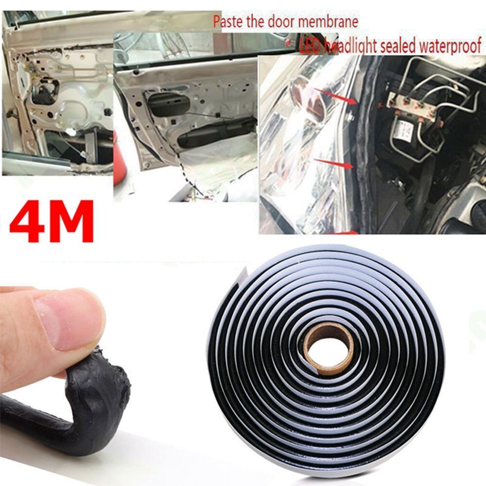 Black Truck Door Butyl Rubber Sealant Glue Car Reseal Strip LED Headlight Glue