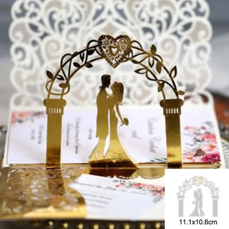 Wedding Cutting Dies Greeting Invitation Message Festival Blessing Cards Making