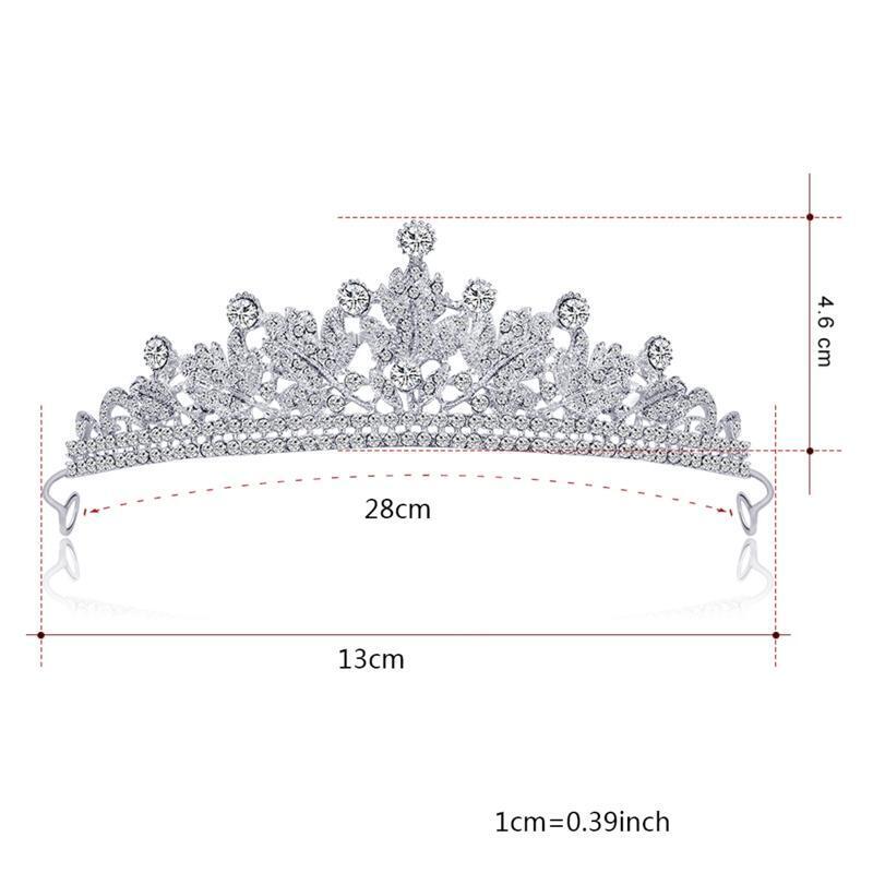 Elegant Princess Crown Tiaras Happy Birthday Crown Headdress for Girlfriend