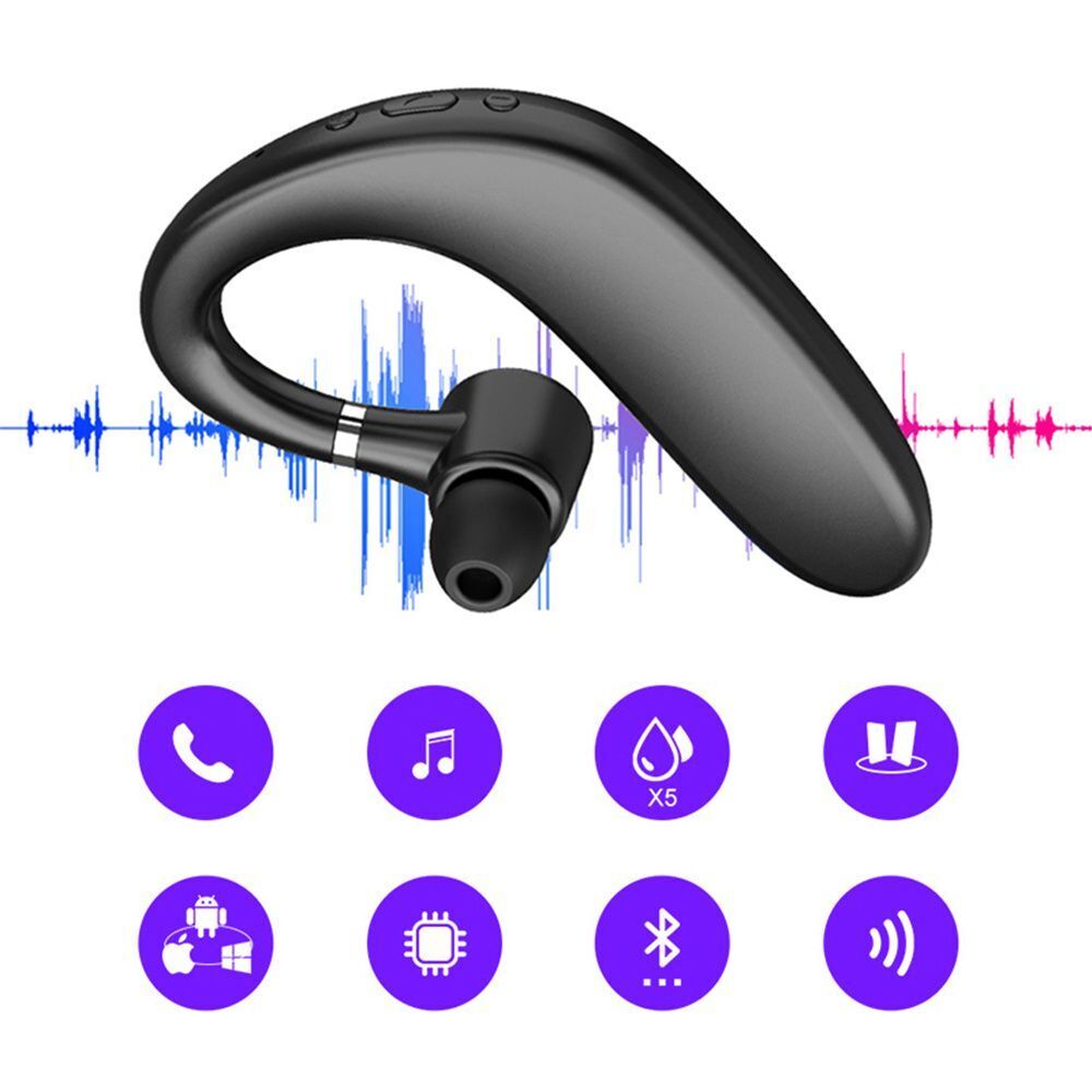Bluetooth 5.0 Handsfree HIFI Earbud Headset Headphone Earpiece Earphone
