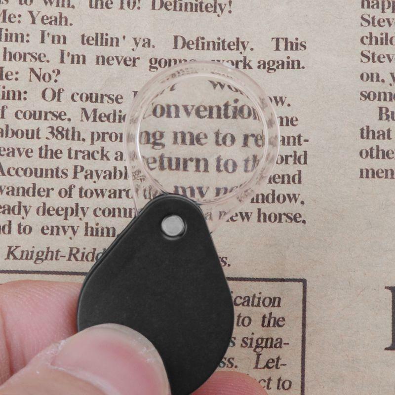 Mini Plastic Handheld Magnifying Glasses Jewelry Loupes for Jewelry Gems Watches