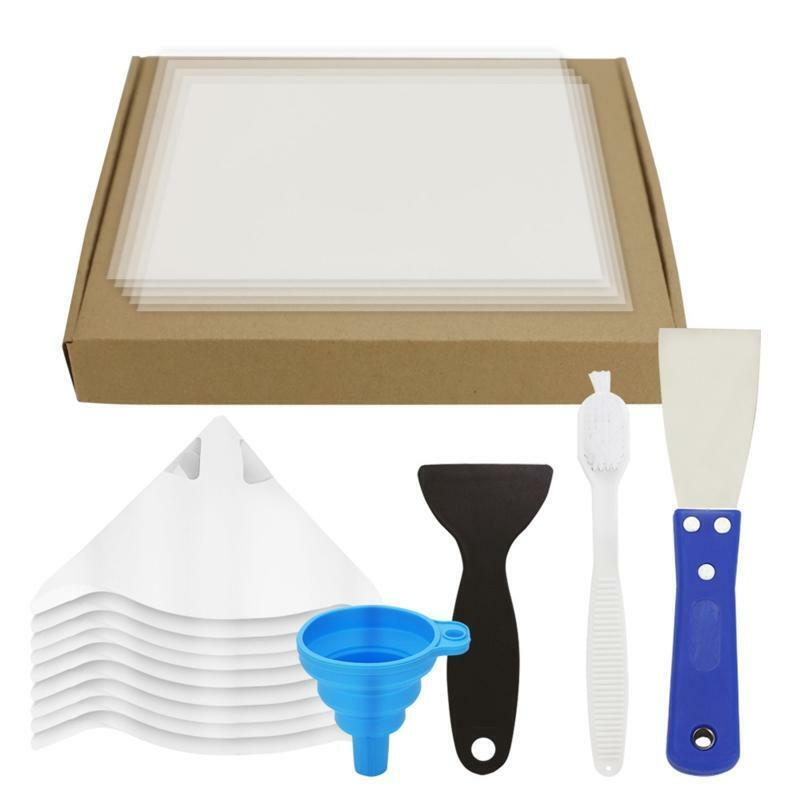 7.87X5.51in 5 Pieces FEP Films 10 Paper Funnel Filters 2 Spatulas Release Set