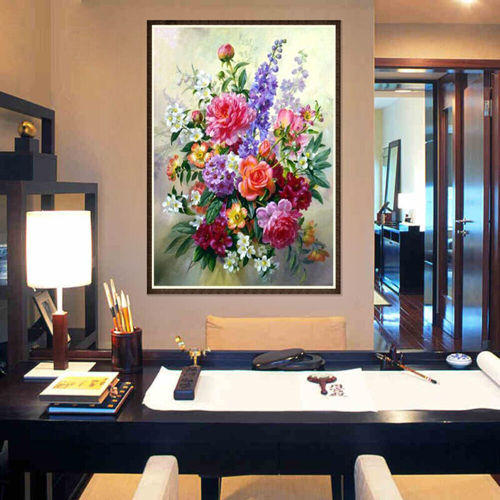 Flower Arrangement 5D Diamond Painting Embroidery DIY Cross Stitch Decor