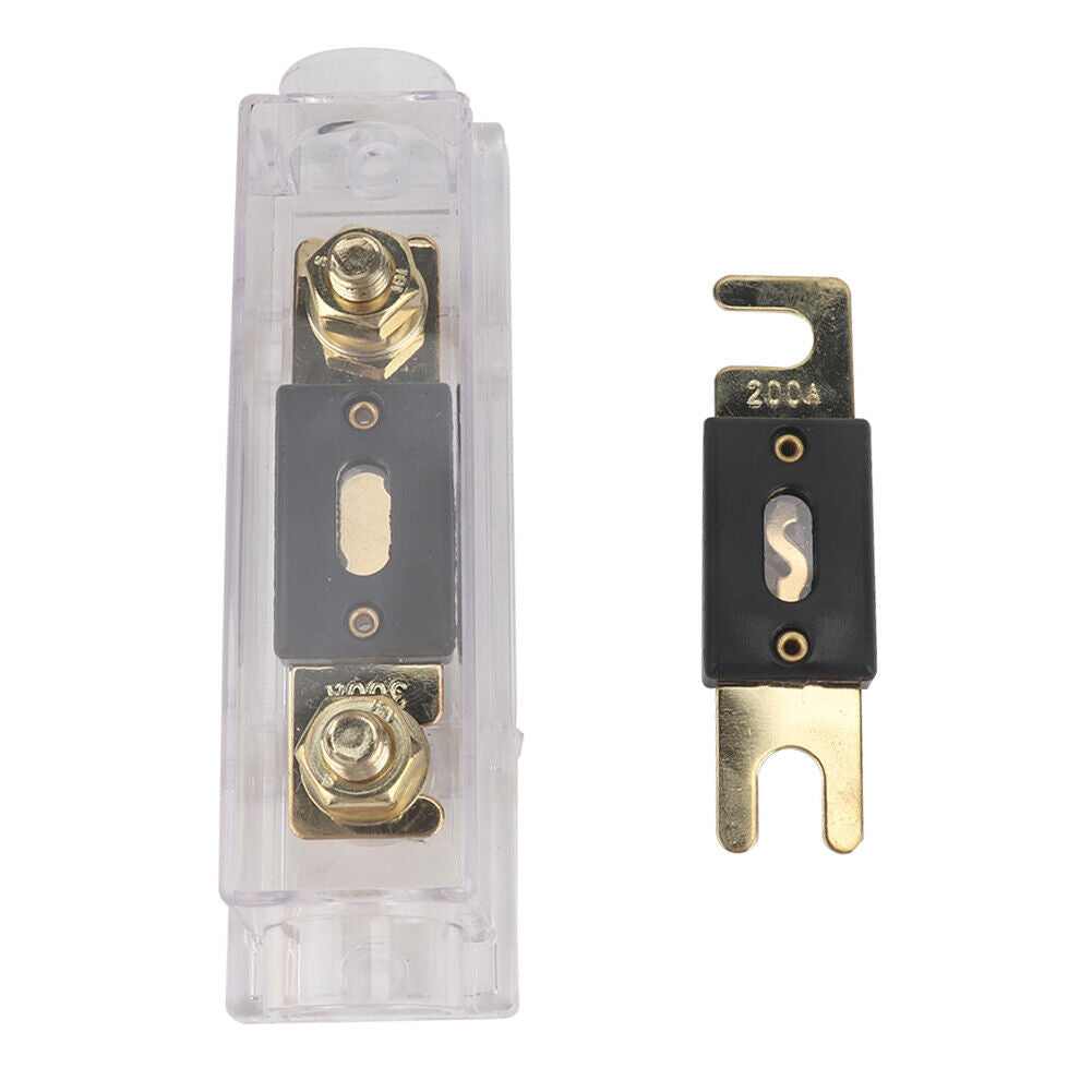 Car Stereo Audio Inline ANL Fuse Holder with 200A 300 Amp ANL Fuses Kit