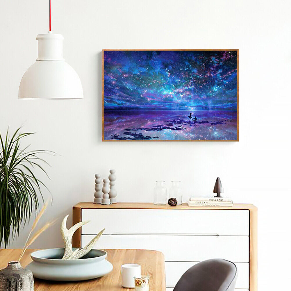 DIY Starry Sky Cross Stitch 5D Full Square Drill Diamond Painting Home Gift