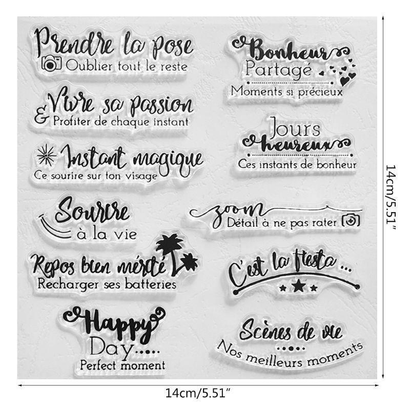Blessing Happy Day Silicone Clear Seal Stamp DIY Scrapbooking Embossing Photo