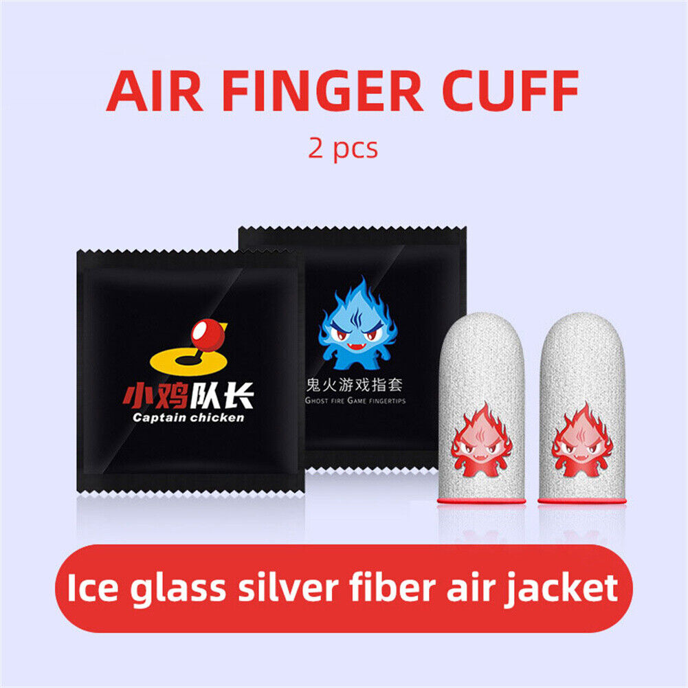 1 Pair Fingertips Cover for PUBG Mobile Game Breathable Thumb Sleeve Cot