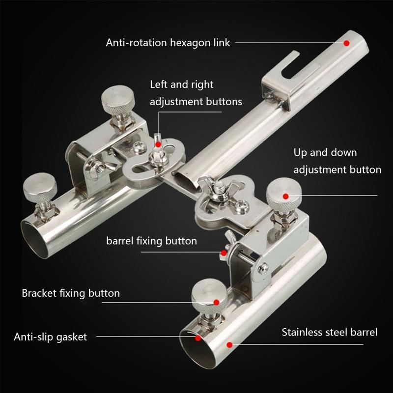 Adjustable Fishing Rod Stand Ground Fishing Rod Holder Anti-dumping Fishing Tool