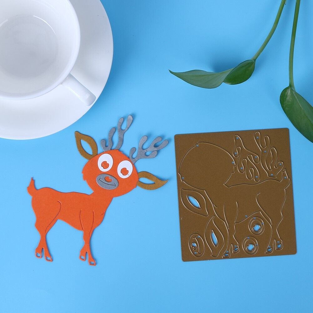 Female Deer DIY Metal Cutting Die Stencil Scrapbook Embossing Decor Craft-1