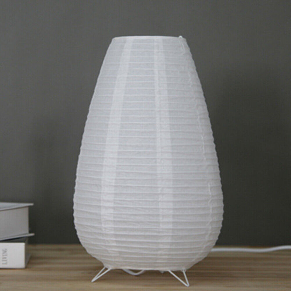 Nordic Paper Lantern Table Lamp Living Room Bedroom LED Decor Light (EU)