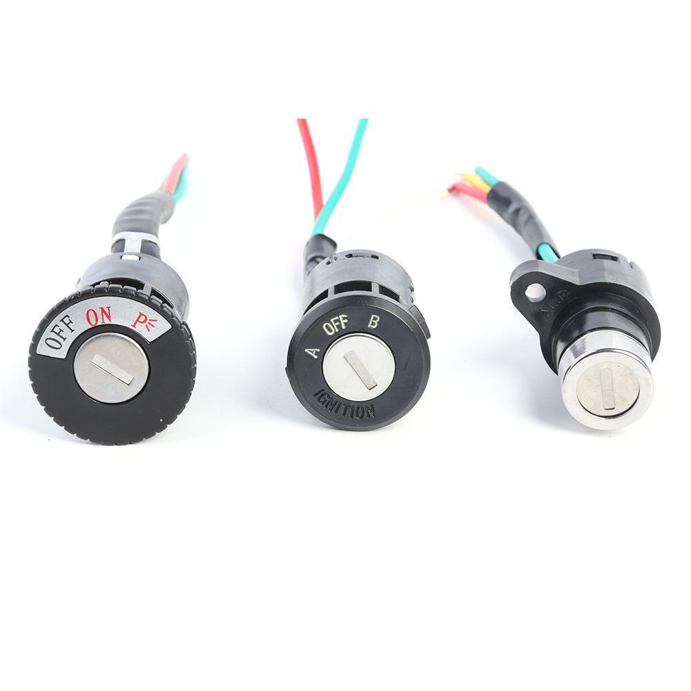 Electric Bicycle Ignition Switch Key Power Lock for Electric Scooter (S)